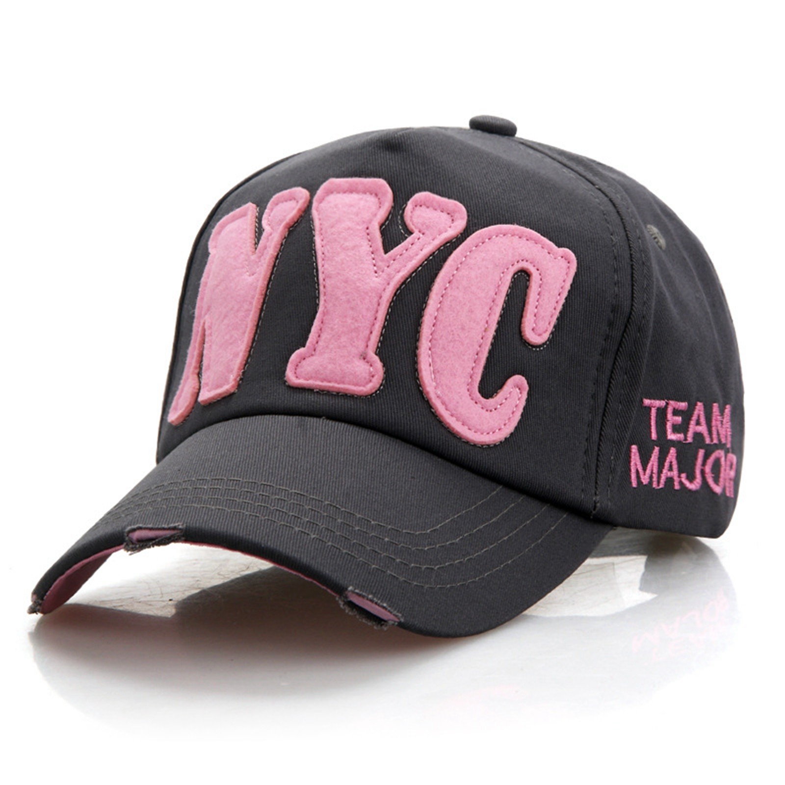 thumbnail image 4 of Gorra de béisbol unisex con letras NYC: gorra ajustable para deportes de primavera-verano y ropa informal, 4 of 4